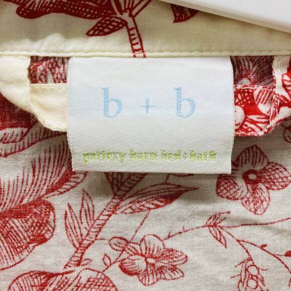 Pottery Barn Pajama Adult Womens Size Small Red Toile Romantic Top Only Light - Picture 2 of 4